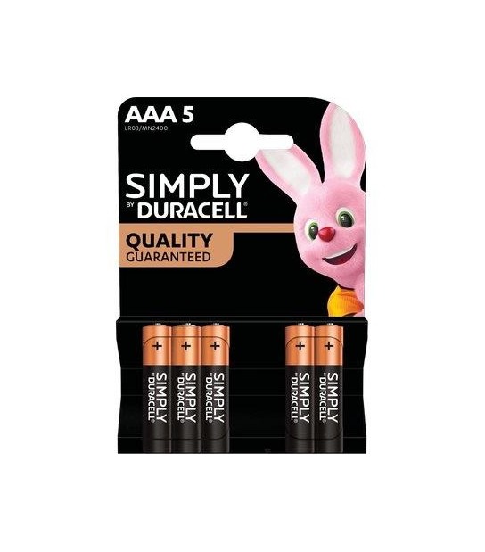 Duracell Pila Mini Stilo Aaa Simply Duracell Alcalina Volt 1,5 Cf:Pz 5