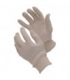 Guanto Semplice Maglia Cotone Ecru Donna