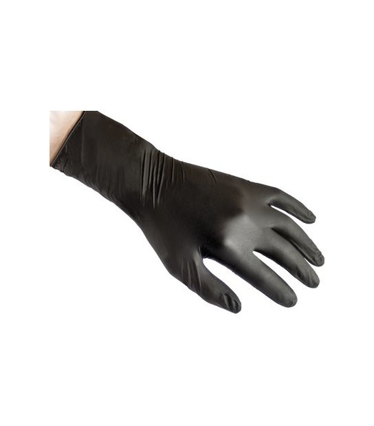 Reflexx Guanto Nitrile Monouso Nero N85 Reflexx Gr 8,4 Aql 1,5 Senza Polvere Cf:Pz 50 L