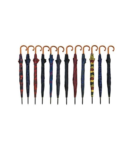 Ombrello Pioggia Golf Scozzese Pl/Metallo 8 Stecche Automatico Cm 134