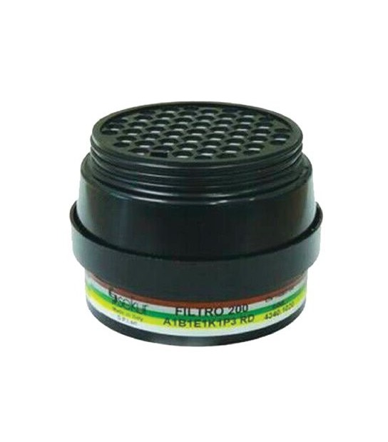 Dpi Sekur Filtro X Respiratore A Maschera Polimask 100 Sekur A1 B1 E1 K1 P3 R D Biostop