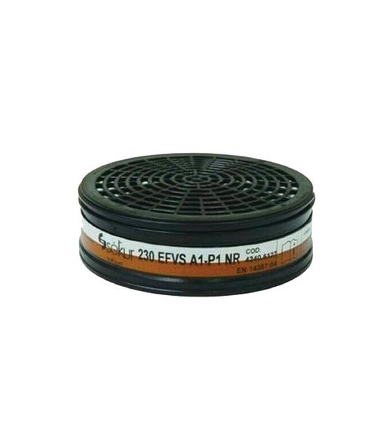 Dpi Sekur Filtro X Respiratore A Maschera Polimask 230 Sekur Ef+Vs A1 P1