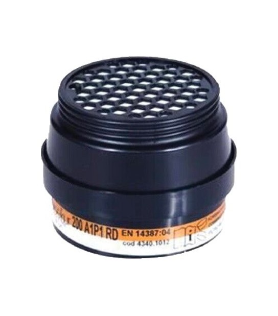 Dpi Sekur Filtro X Respiratore A Maschera Polimask 100 Sekur Ef+Vs A1 P1