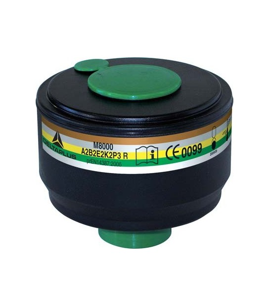 Dpi Sekur Filtro X Respiratore A Maschera Selecta Sekur A2 B2 E2 K2 P3 R D Biostop