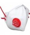 Irudek Mascherina Monouso Ffp2 Nr D + Valvola Irudek Bianca Pieghevole Busta Singola Cf:Pz 10