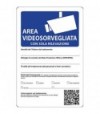 Targa Segnaletica Area Videosorvegliata New Pp Cm 20X30