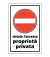 Targa Segnaletica Divieto Accesso Proprieta Priv Pp Cm 20X30