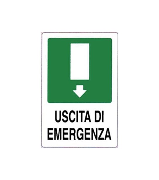 Targa Segnaletica Uscita Emergenza Pp Cm 20X30
