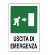 Targa Segnaletica Uscita Emergenza Dx Pp Cm 20X30
