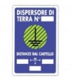 Targa Segnaletica Dispersore Terra Pp Cm 20X30