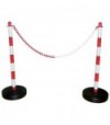 Colonnina Segnaletica Plt Bianco/Rosso H.Cm 90 Base A Riempire