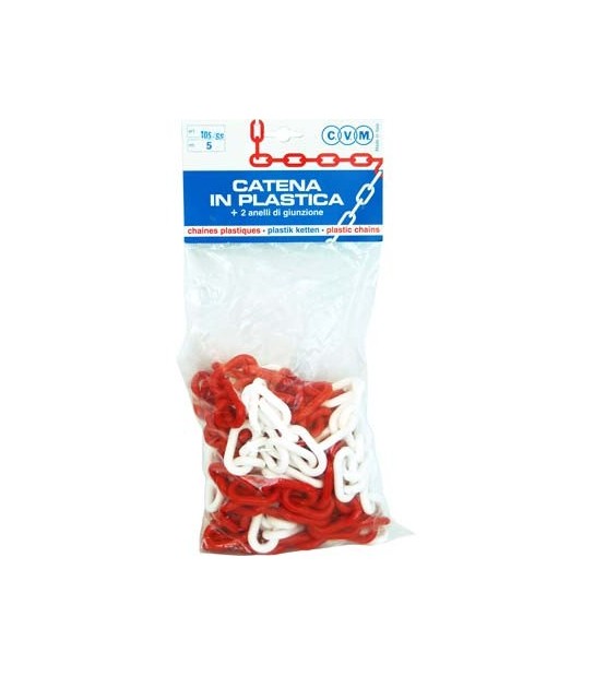 Catena Segnaletica Plt Bianco/Rosso D.Mm 8 Ml 5
