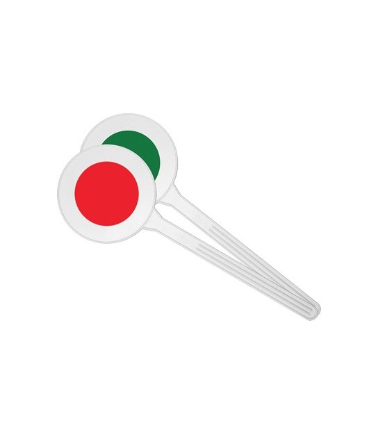 Paletta Segnaletica Polistirene Rosso/Verde Cm 15X46