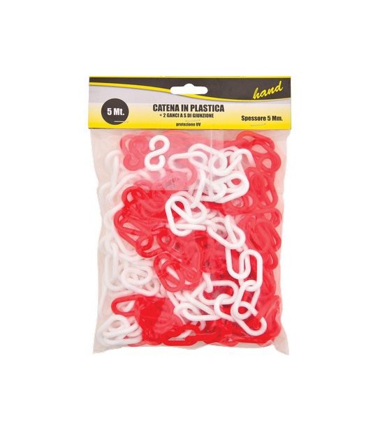 Hand Catena Segnaletica Hand Plt Bianco/Rosso D.Mm 5 Mt 5