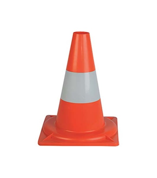 Cono Stradale Pe Bianco/Arancio H.Cm 33