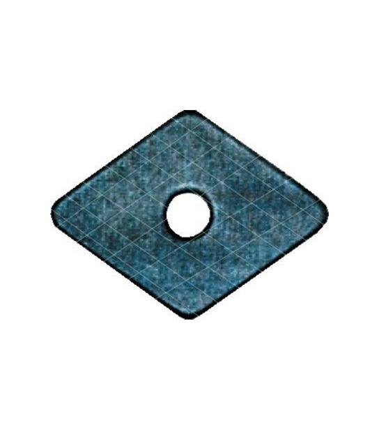 Friulsider Rondella Tirafondo Romboidale Ruberoide Mm 27X27 Foro Mm 6,0 Cf:Pz 100