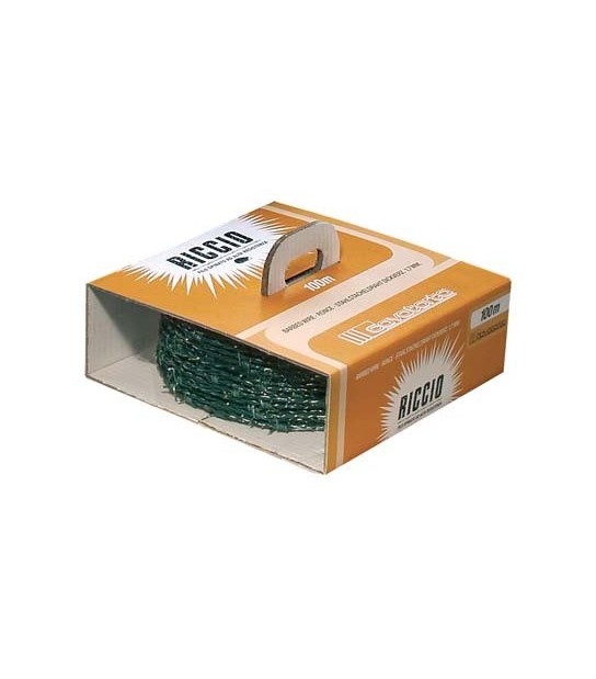 Cavatorta Filo Spinato Plasticato Riccio Cavatorta Mm 1,7/2,1 L.Mt 100