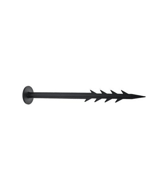 Picchetto Chiodo Blocca Telo Pa Nero Dentato Mm 45 H.Cm 20 Cf:Pz 100