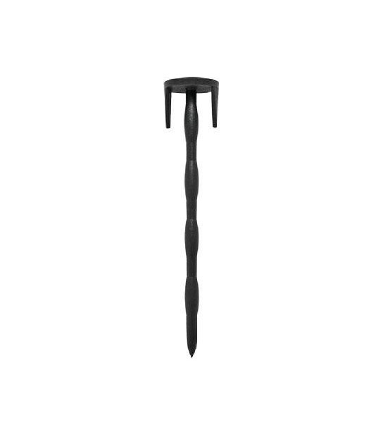 Picchetto Chiodo Blocca Telo + Alette Pa Nero Dentato Mm 45X25 H.Cm 11 Cf:Pz 200
