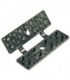 Clip Bottone Legarete Ombra Rettangolare Italia Cf:Pz 50