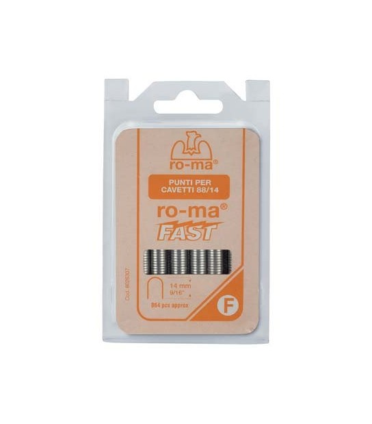 Ro-Ma Punto 88 X Fissatrice Fissacavo M88 Ro-Ma 88/14 Zincato Mm 6,6X14
