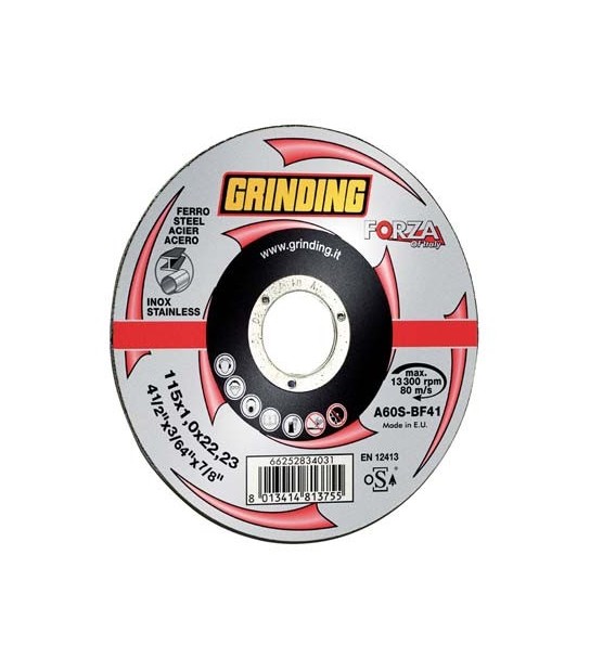 Grinding Disco Abrasivo Taglio Ferro Piano Forza Mm 230X22,2 H.Mm 1,9