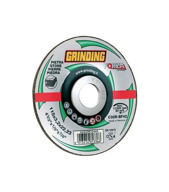 Grinding Disco Abrasivo Taglio Marmo Depresso Forza Mm 115X22,2,2 H.Mm 3,2