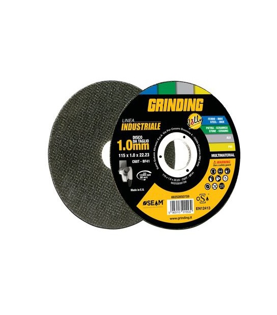 Grinding Disco Abrasivo Jolly Piano Industrial Mm 115X22,2 H.Mm 1,6