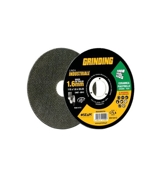 Grinding Disco Abrasivo Taglio Ceramica Piano Industrial Mm 115X22,2 H.Mm 1,6