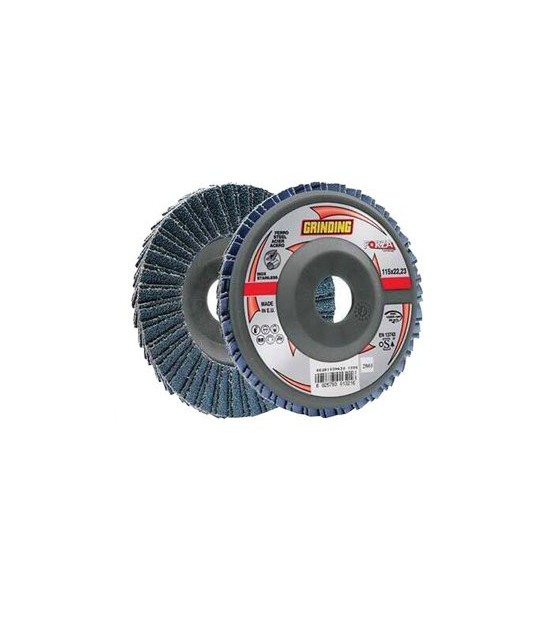 Grinding Disco A Lamelle Radiali Zirconio Forza New Mm 115X22,2 Grana 40