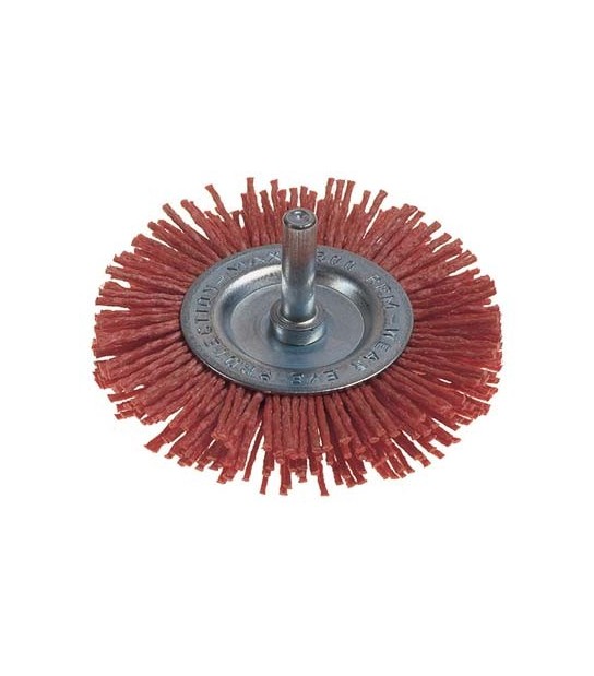 Poggi Spazzola Fibra Circolare + Gambo Pg 497.10 Mm 75 Grana 150 G.Mm 6