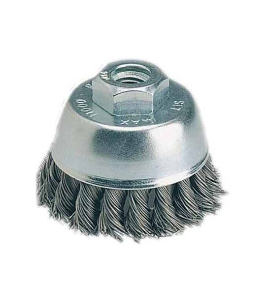 Cebo Spazzola Acciaio Ritorto A Tazza + Foro Cebo Mm 70 F.M14