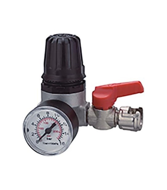 Ani Regolatore Pressione Ac 31/A4 Ani Attacco 1/4F 1 Uscita + Manometro