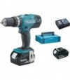 Makita Trapano Avvit Percus Batteria Dhp453Rfe Makita Volt 18X2 Ah 3,0 + Valigia