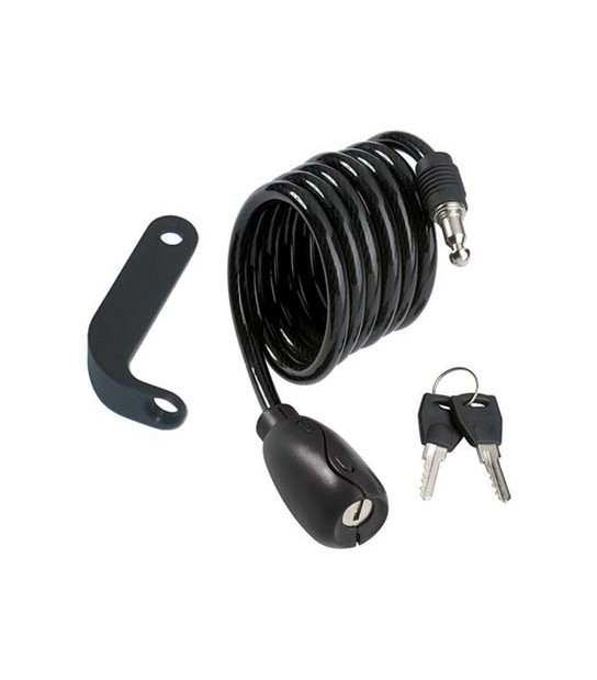 Ilsa Antifurto Fune A Spirale Bici-Moto 2010 Ilsa Acciaio Mm 6 Cm 100 + Supporto