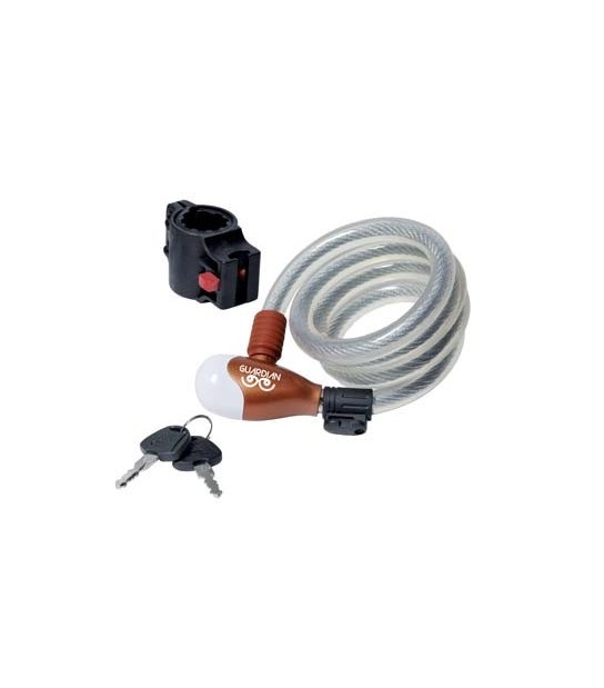 Ilsa Antifurto Fune A Spirale Bici-Moto 87322/10 Ilsa Acciaio Mm 8 Cm 120 + Supporto Automatico