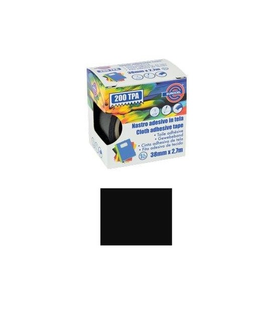 Eurocel Nastro Adesivo Telato 200 Tpa Eurocel Nero Mm 38 Ml 2,7