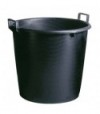 Cassa Porta Macerie Fondo Tondo Pe Nero Cm 55 H.Cm 41 Litri 65
