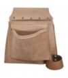 Borsa Carpentiere 2 Tasche + Porta Martello Crosta Bovina Cm 29X27