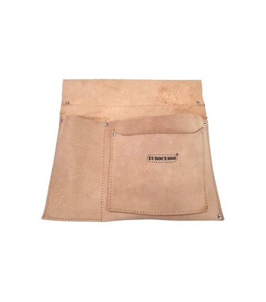 Borsa Carpentiere 3 Tasche Crosta Bovina Cm 30X30