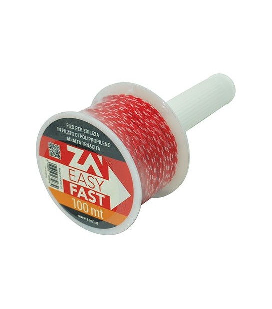 Za Filo Edilizia Bianco/Rosso +Riavvolgitore Ppl Mt 100