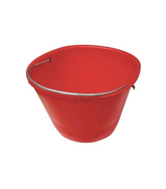 Secchio Muratore Pe Rosso D.Cm 36 Litri 8 M.Zincato