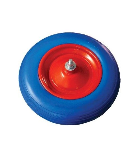 Bpa Ruota Pu Antiforo X Carriola Bpa 3,50X8" Disco Metallo Asse Mm 12X170