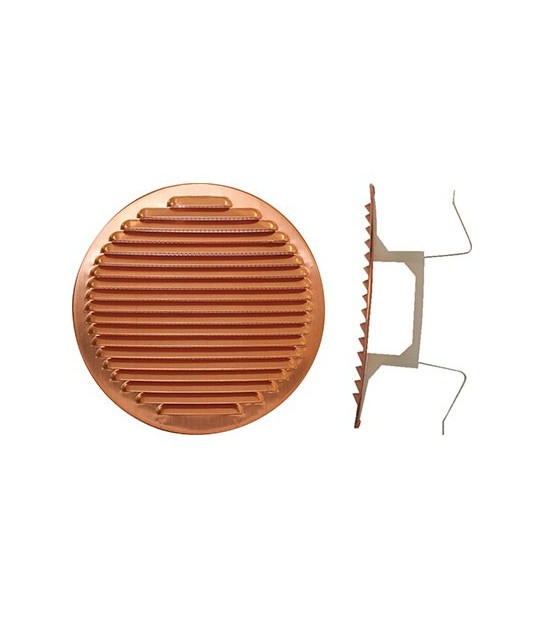 Bocchetta Aerazione Rame Tonda + Molle Mm 80/125