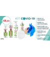 KIT 5 Mascherine Covid 19 con igienizzanti