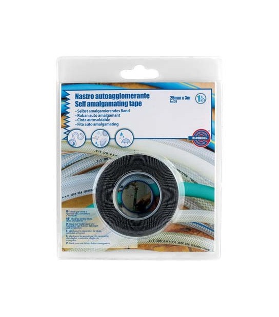 Eurocel Nastro Autoagglomerante Eurocel Nero Mm 25 Ml 3,0 Sp Mm 0,75