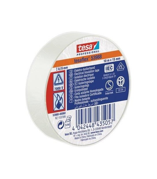 Tesa Nastro Pvc Isolante Imq Tesa Bianco Mm 15 Ml 10