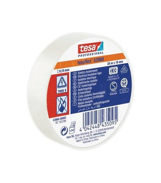 Tesa Nastro Pvc Isolante Imq Tesa Bianco Mm 19 Ml 25