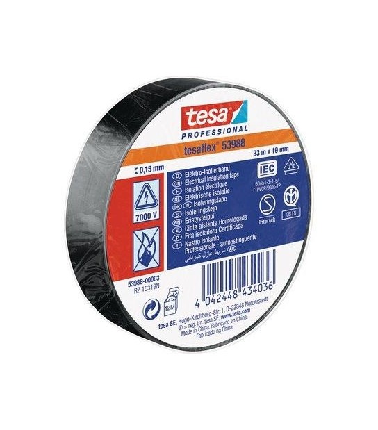 Tesa Nastro Pvc Isolante Imq Tesa Nero Mm 19 Ml 33