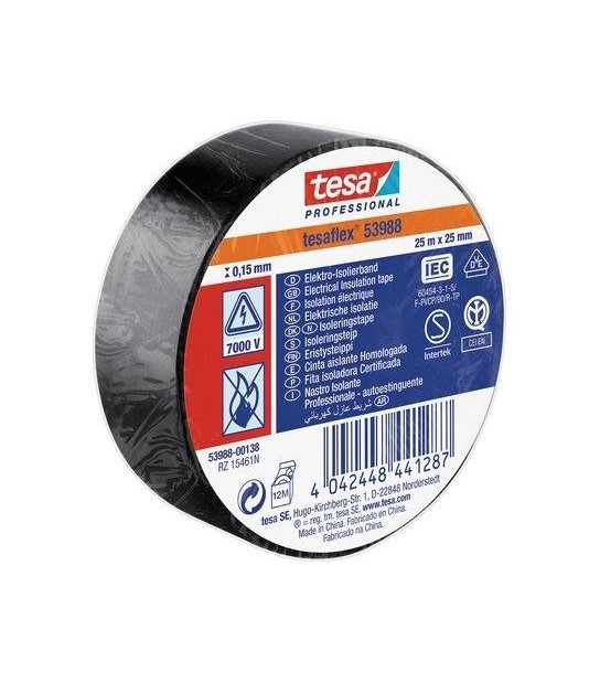 Tesa Nastro Pvc Isolante Imq Tesa Nero Mm 25 Ml 25